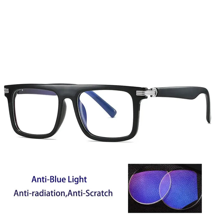 Kocolior 226100 Unisex Full Rim Square Brow Line PC Frames FuzWeb