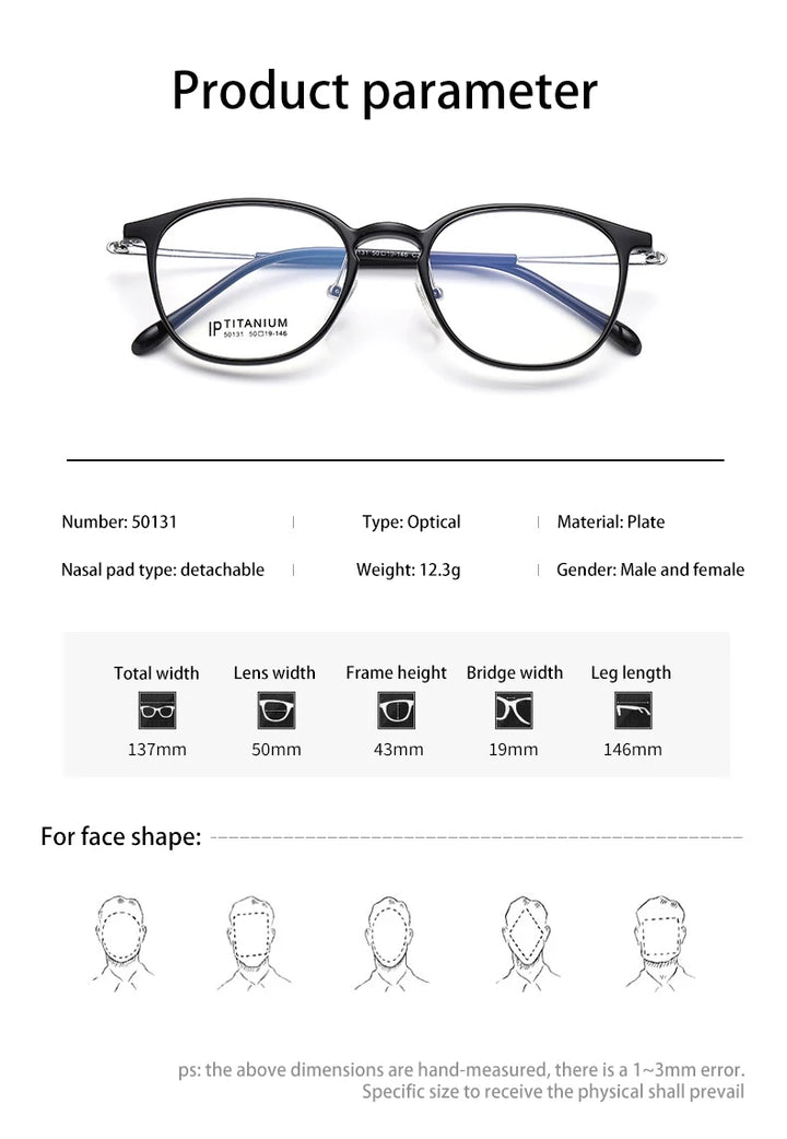 Vicky Women's Full Rim Oval Round Tr 90 Titanium Reading Glasses 50131