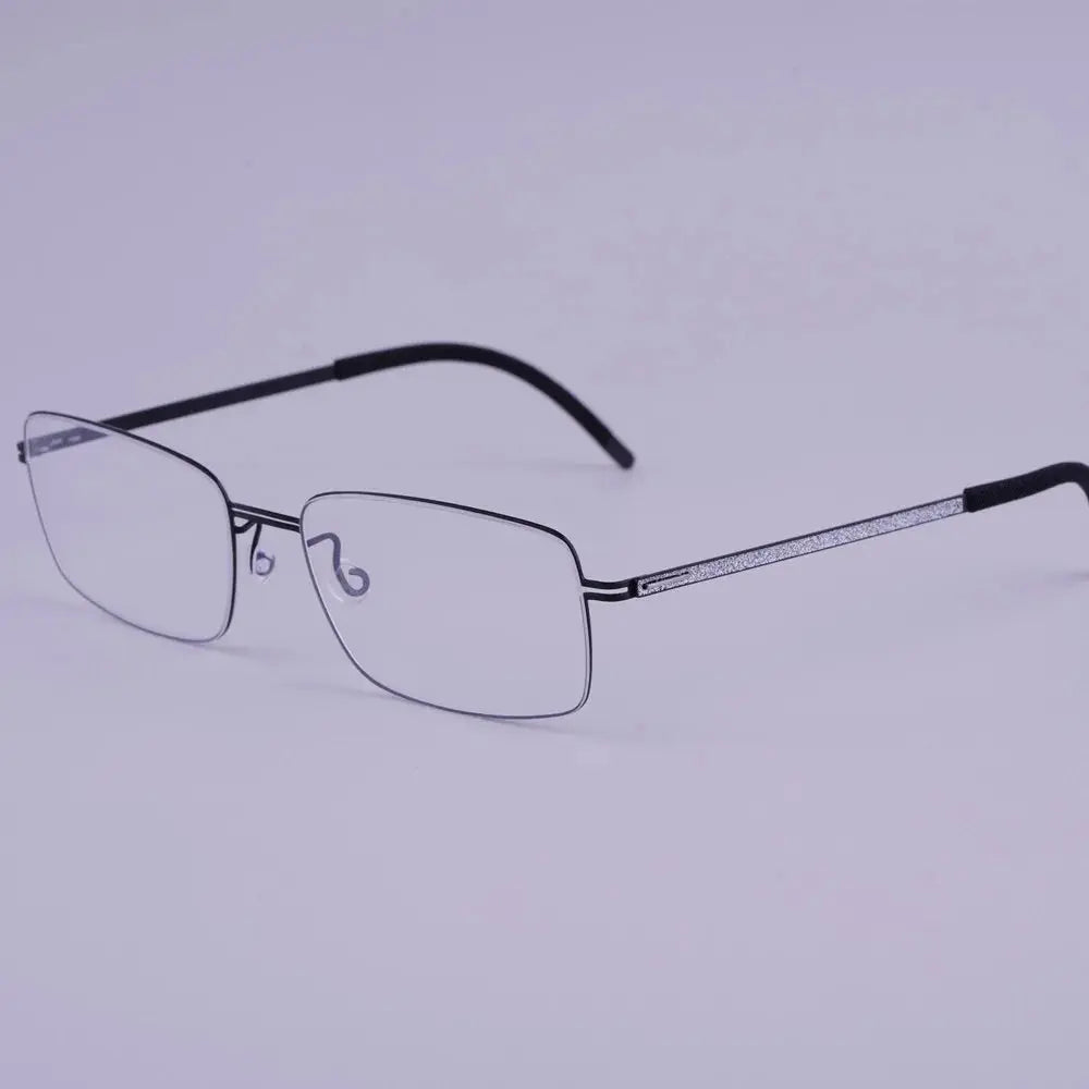Bobbie 462741 Women’s Screwless Full Rim Square Titanium Frames FuzWeb