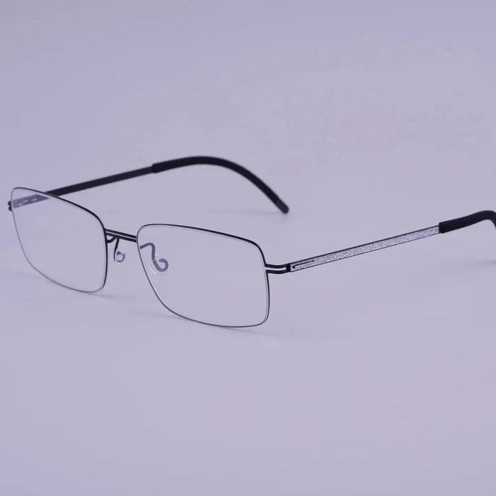Bobbie 462741 Women’s Screwless Full Rim Square Titanium Frames FuzWeb