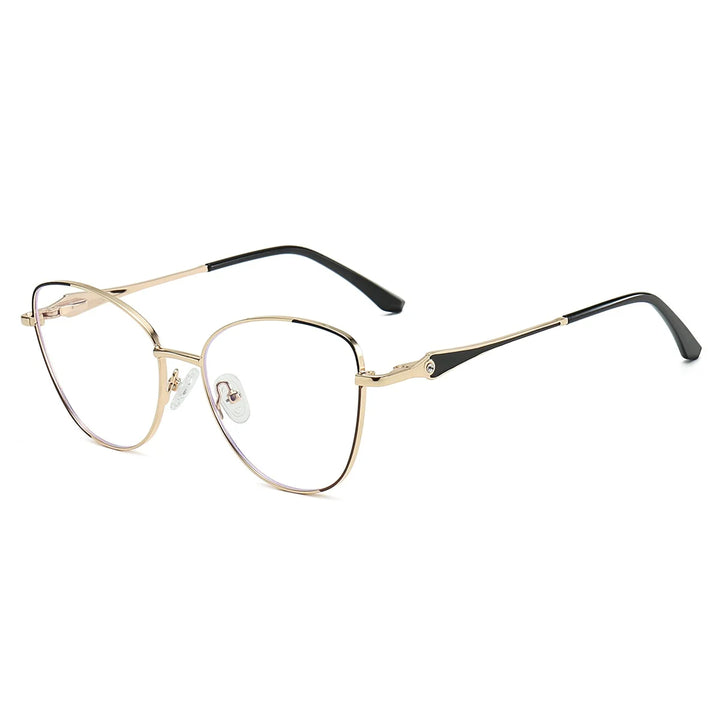 Xbora Women's Full Rim Oval Cat Eye Alloy Eyelasses 626986