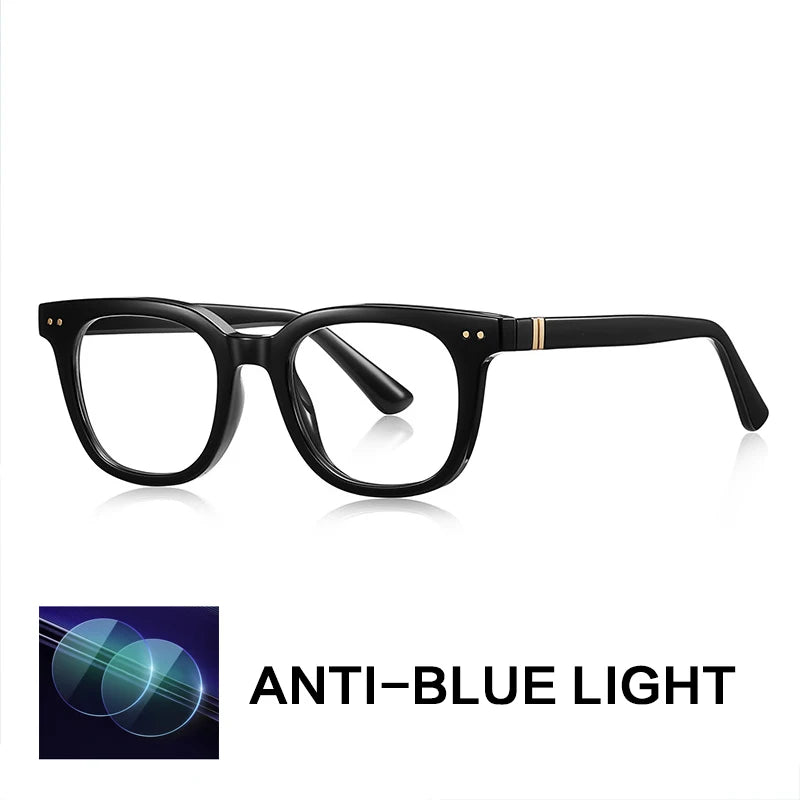 Gatenac Unisex Full Rim Square Tr 90 Titanium Reading Glasses Gxyj2229
