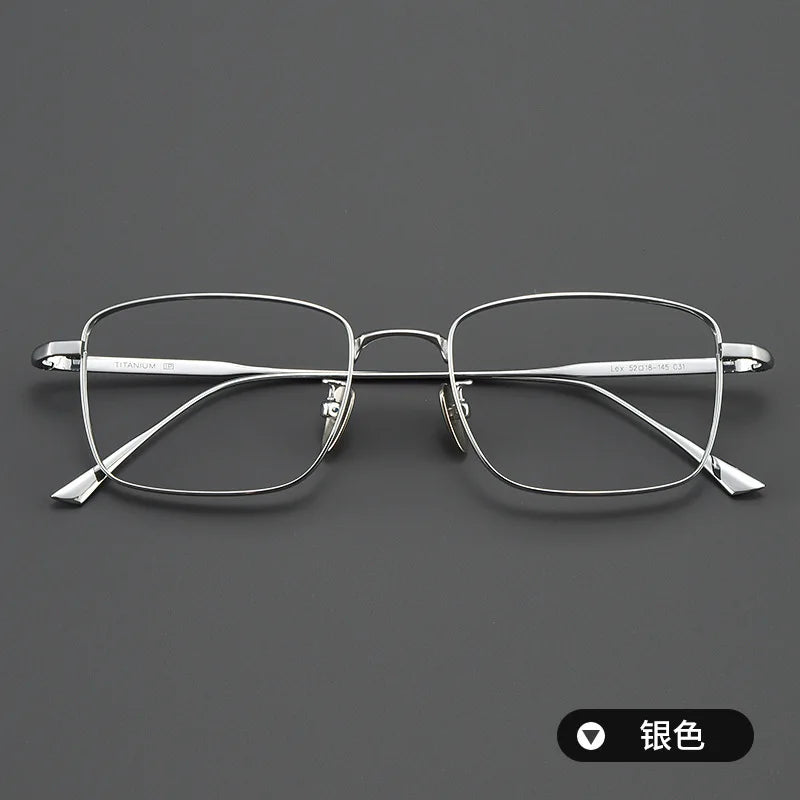 Zirosat Women's Full Rim Square Titanium Eyeglasses 190869