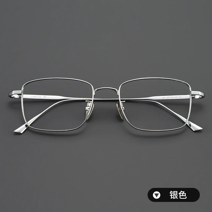 Zirosat Women's Full Rim Square Titanium Eyeglasses 190869