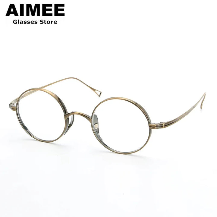 Aimee Women's Full Rim Oval Round Titanium Eyeglasses 47799