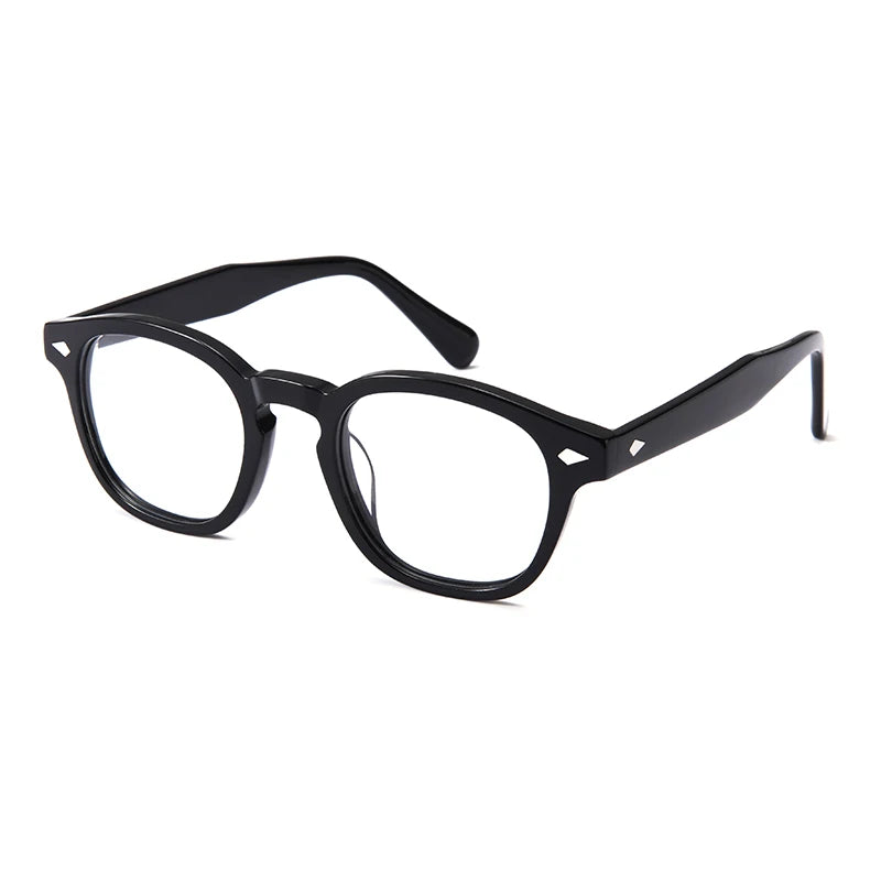 Gatenac Unisex Full Rim Oval Square Thick Acetate Eyeglasses Gxyj1208 Full Rim Gatenac C1