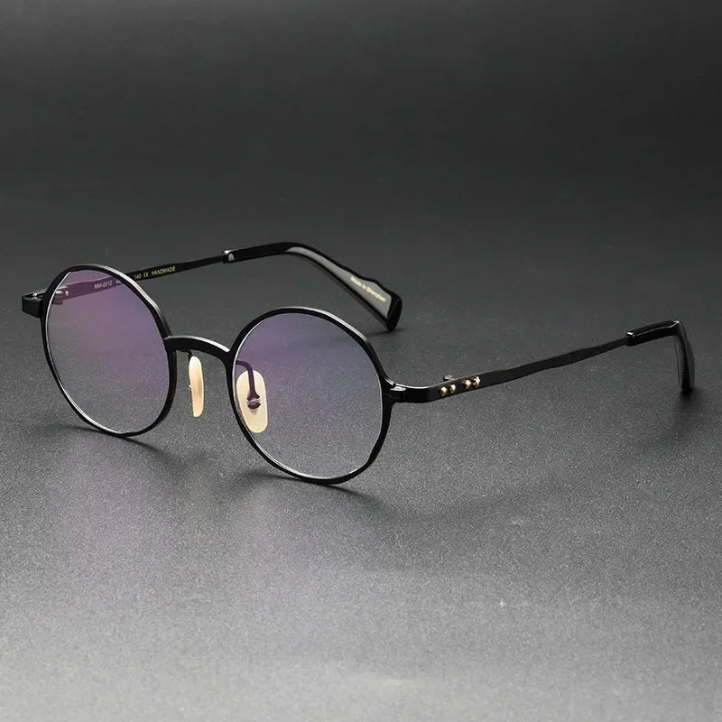 Aror Women's Full Rim Round Titanium Eyeglasses 59612