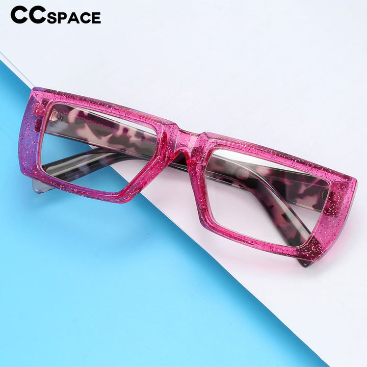 CCspace Women's Full Rim Square Tr 90 Eyeglasses 56435 Full Rim CCspace   