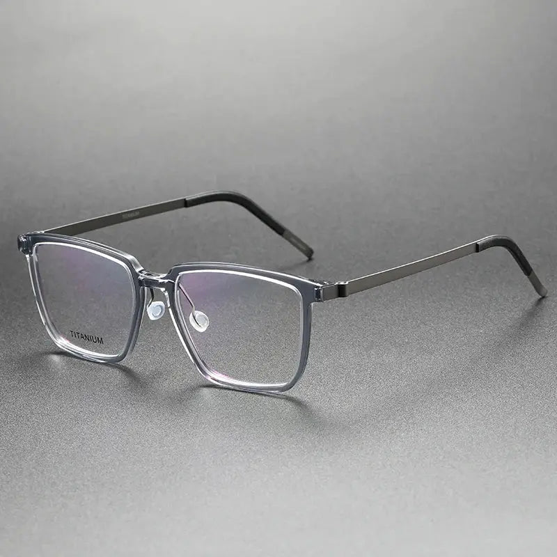 Bobbie Full Rim 184400 Unisex Square Acetate Titanium Frames FuzWeb