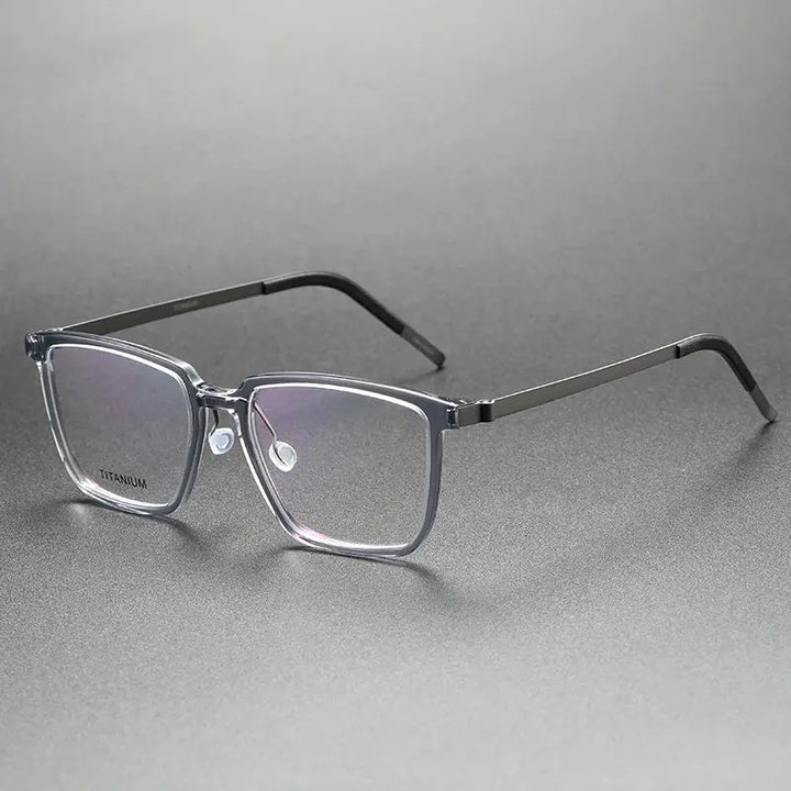 Bobbie Full Rim 184400 Unisex Square Acetate Titanium Frames FuzWeb