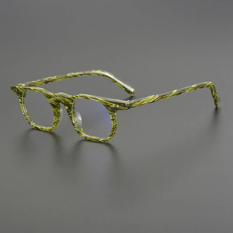 Nobler Unisex Full Rim Brow Line Square Acetate Eyeglasses H055 Full Rim Nobler C4  