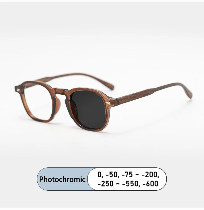 Kocolior Unisex Full Rim Square Tr 90 Alloy Photochromic Reading Glasses 75261