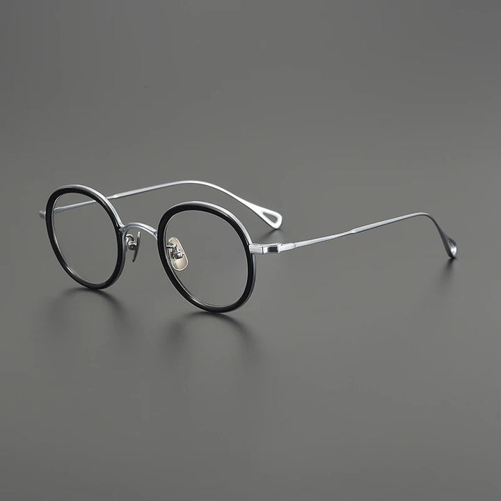 Gatenac Women's Full Rim Oval Square Acetate Titanium Eyeglasses G1583