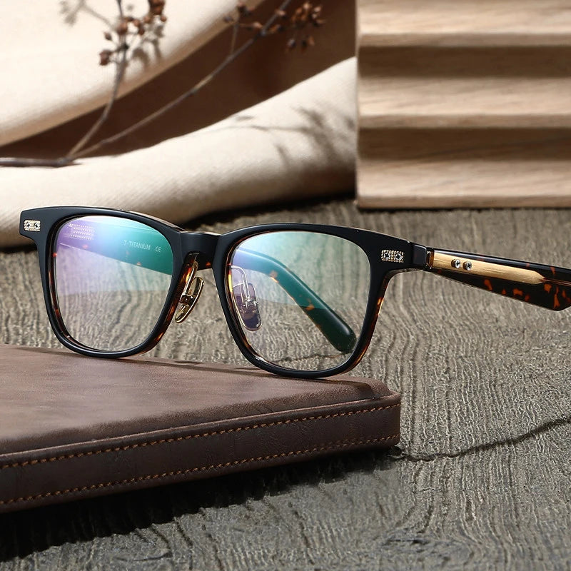 Blackmask Unisex Full Rim Square Acetate Eyeglasses BM-P752