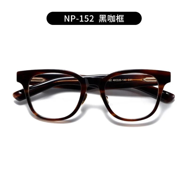 Nobler Unisex Full Rim Square Thick Temple Acetate Eyeglasses N152 Full Rim Nobler C41  