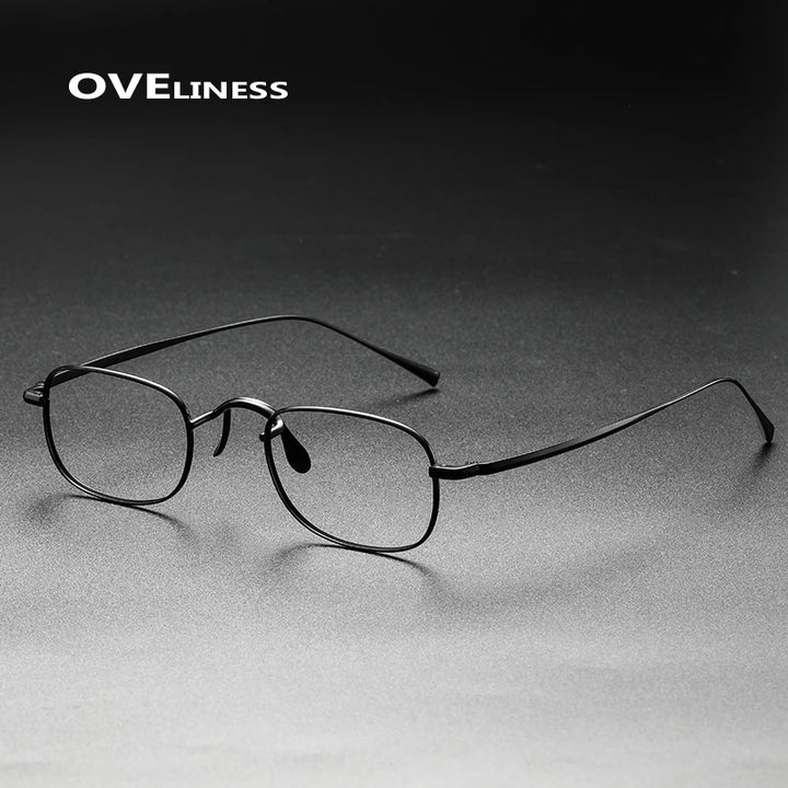 Oveliness Unisex Full Rim Square Oval Titanium Eyeglasses 369165