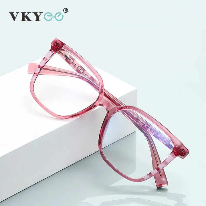 Vicky Women's Full Rim Large Square PC Alloy Reading Glasses 2132 Reading Glasses Vicky   