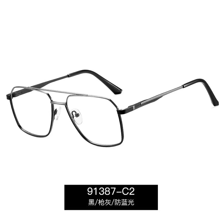 Reven Jate Unisex Full Rim Big Alloy Prescription Eyeglasses 91387 - view 12