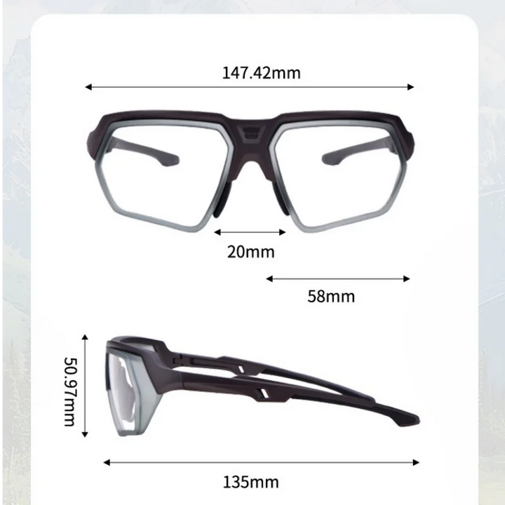 Xbora Men's Full Rim Square Brow Line Tr 90 PC Sport Eyeglasses 649211