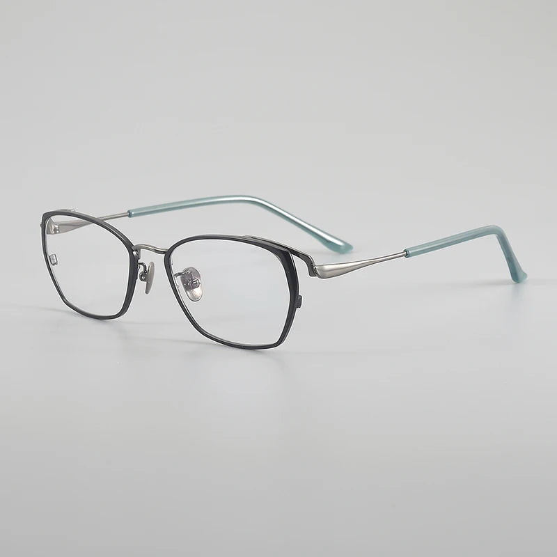 Muzz 031 women's cat eye IP titanium prescription eyeglasses — view 3
