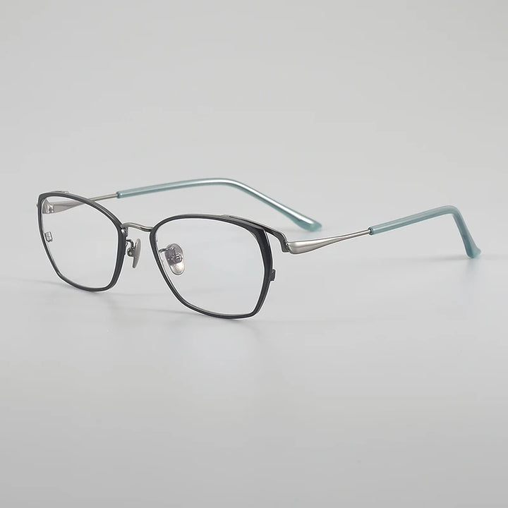Muzz 031 women's cat eye IP titanium prescription eyeglasses — view 3
