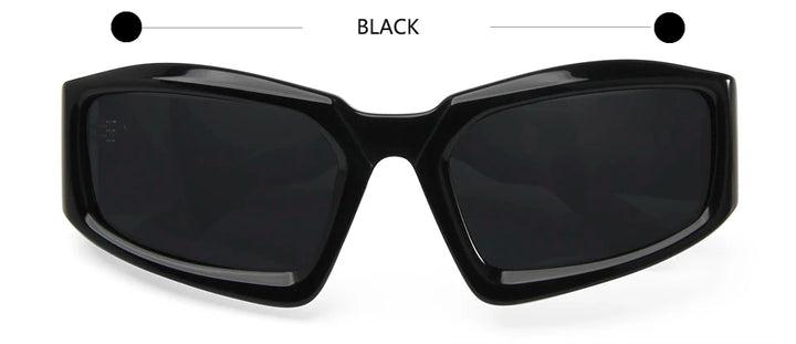 Esnbie Men's Full Rim Square Brow Line Acetate Sport Sunglasses 221301