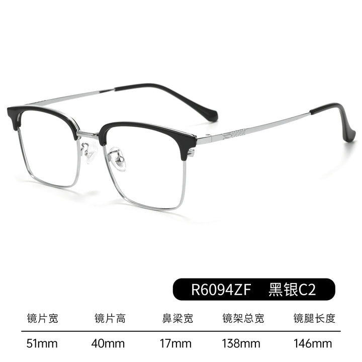 Bclear Unisex Full Rim Browline TR90 Eyeglasses BSF-R6094ZF