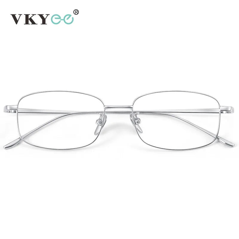 Vicky Unisex Full Rim Small Square Oval Titanium Reading Glasses 8027 Reading Glasses Vicky   