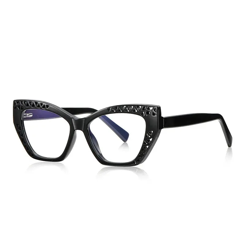 Vicky Women's Full Rim Square Cat Eye Tr 90 Alloy Reading Glasses 2182.