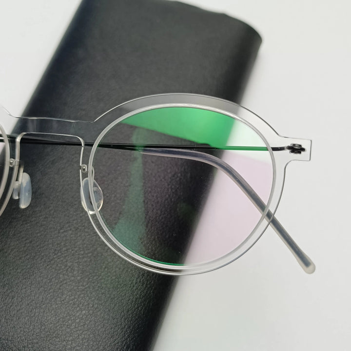 Bobbie Unisex Full Rim Round Acetate Eyeglasses 6586