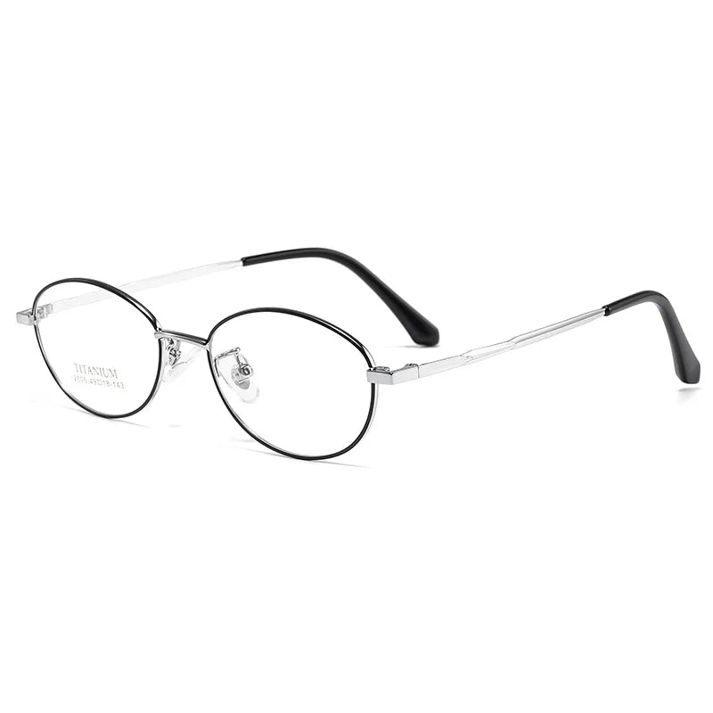 Gmei Optical 2806K women's oval alloy prescription eyeglasses
