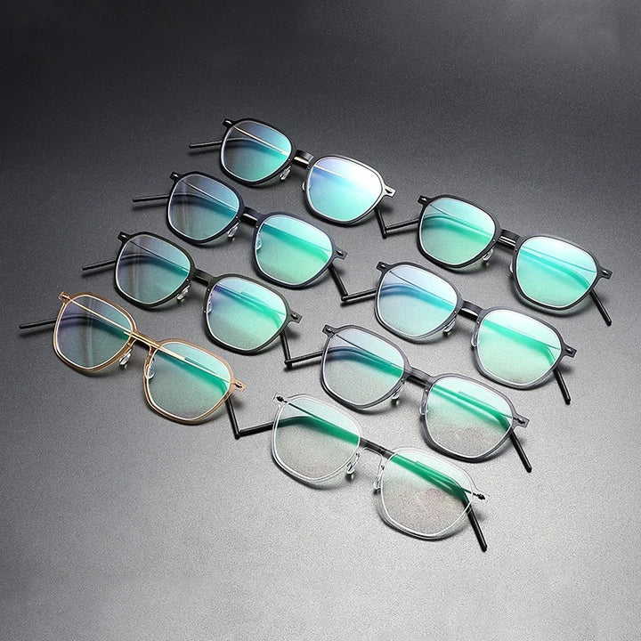 Bobbie Unisex Full Rim Square Acetate Eyeglasses 6627