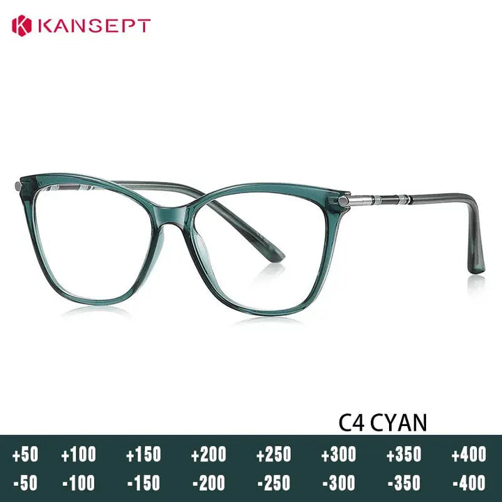 Kansept Unisex Full Rim Butterfly Tr 90 Metal Frames 152110 FuzWeb