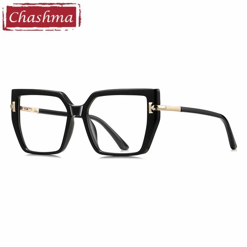 Chashma Ochki Women's Full Rim Square Tr 90 Alloy Eyeglasses 882267