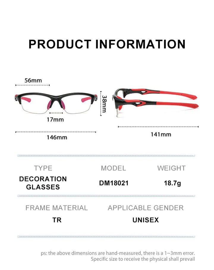 Vicky Unisex Full Rim Tr 90 Silicone Sport Reading Glasses 418021 Reading Glasses Vicky   