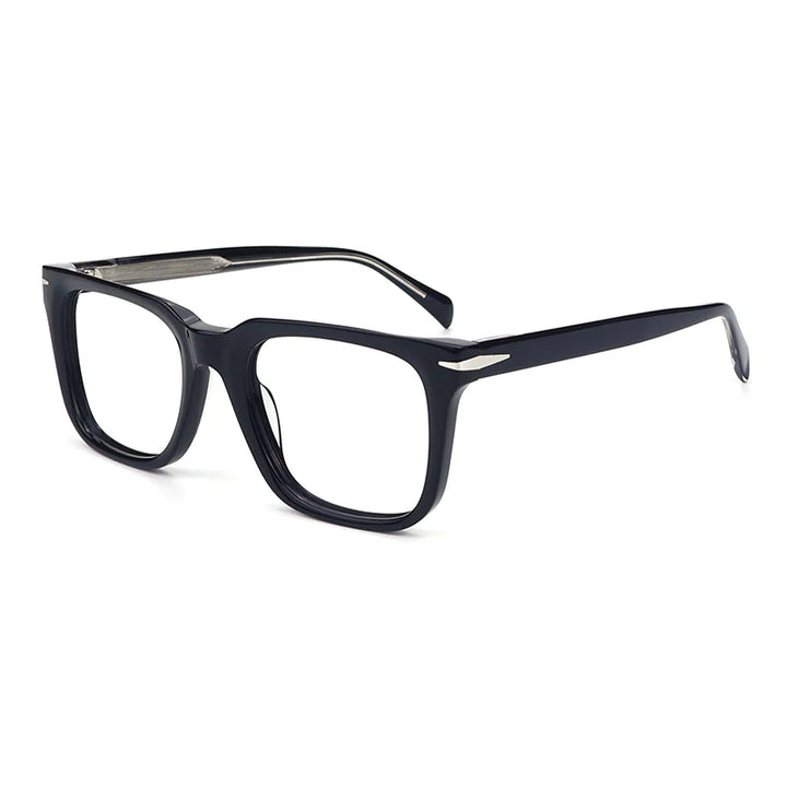 Gatenac Unisex Full Rim Square Thick Acetate Eyeglasses Gxyj1542