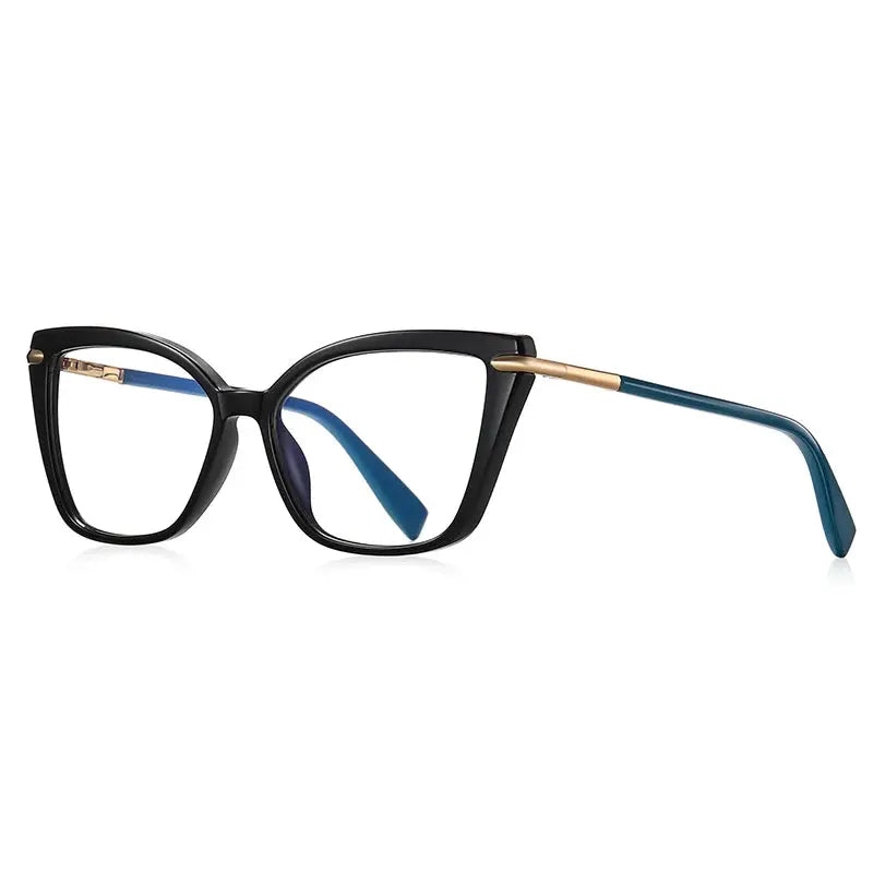 Vicky Women's Full Rim Square Tr 90 Stainless Steel Reading Glasses 2112.