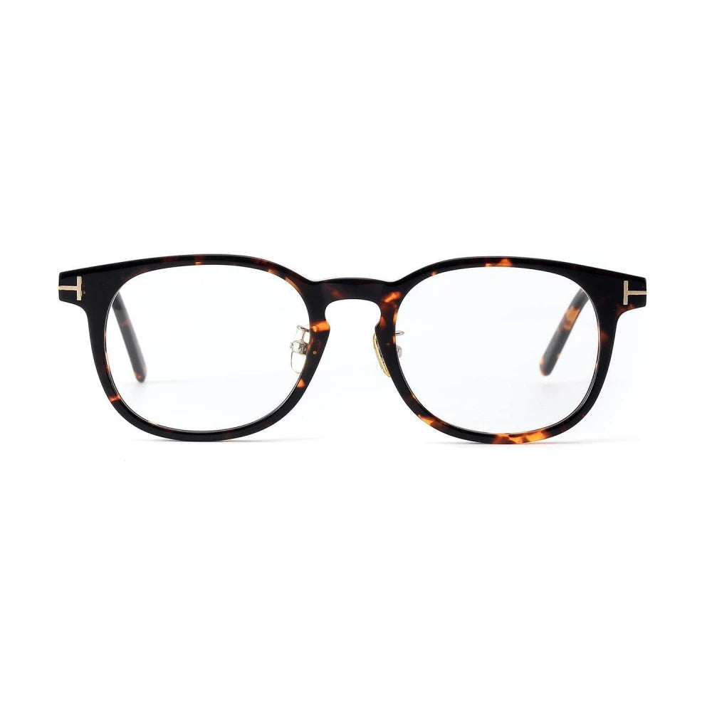 Black Mask Unisex Full Rim Square Acetate Eyeglasses 5725o Full Rim Black Mask Tortoise  