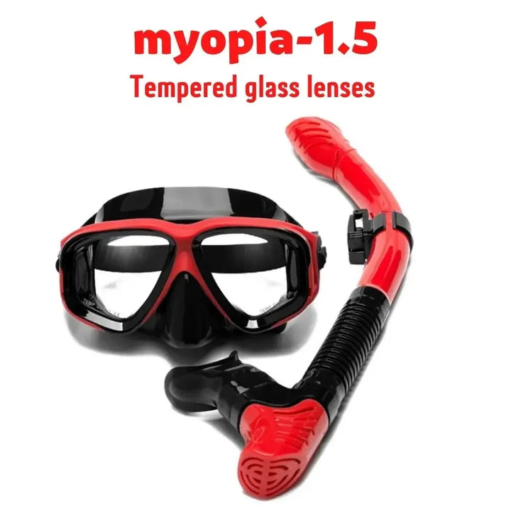Aleefa Unisex Goggle Plastic Resin Lens Pc Silicone Swim Mask 64307