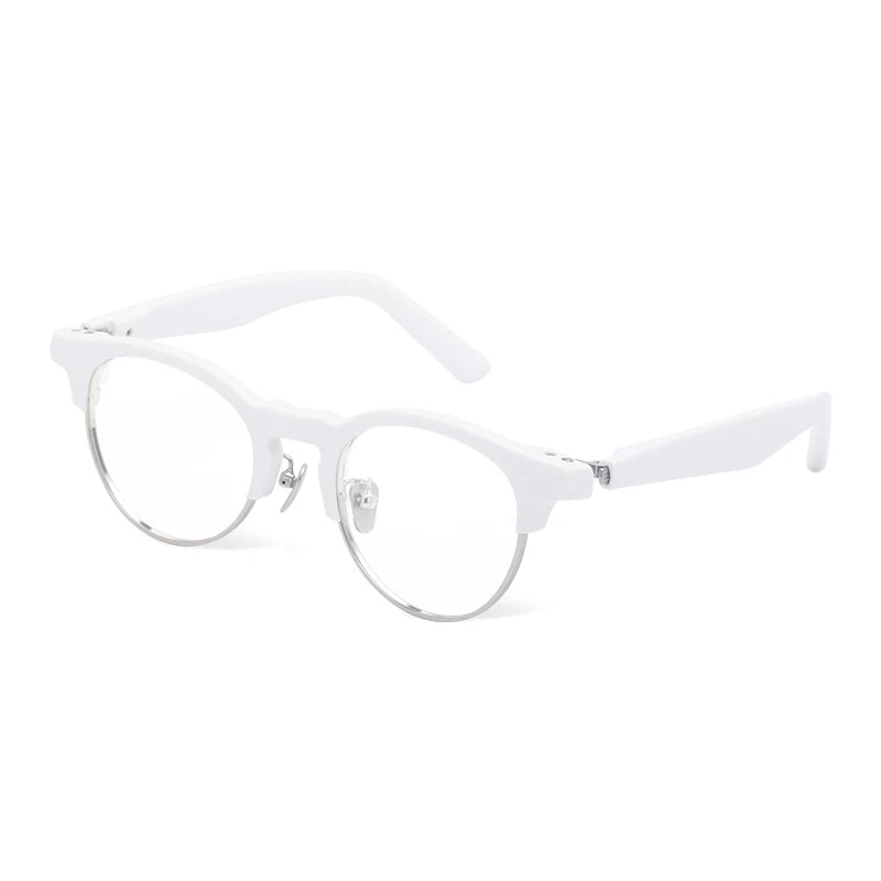 Black Mask Unisex Full Rim Oval Titanium Acetate Eyeglasses 369006