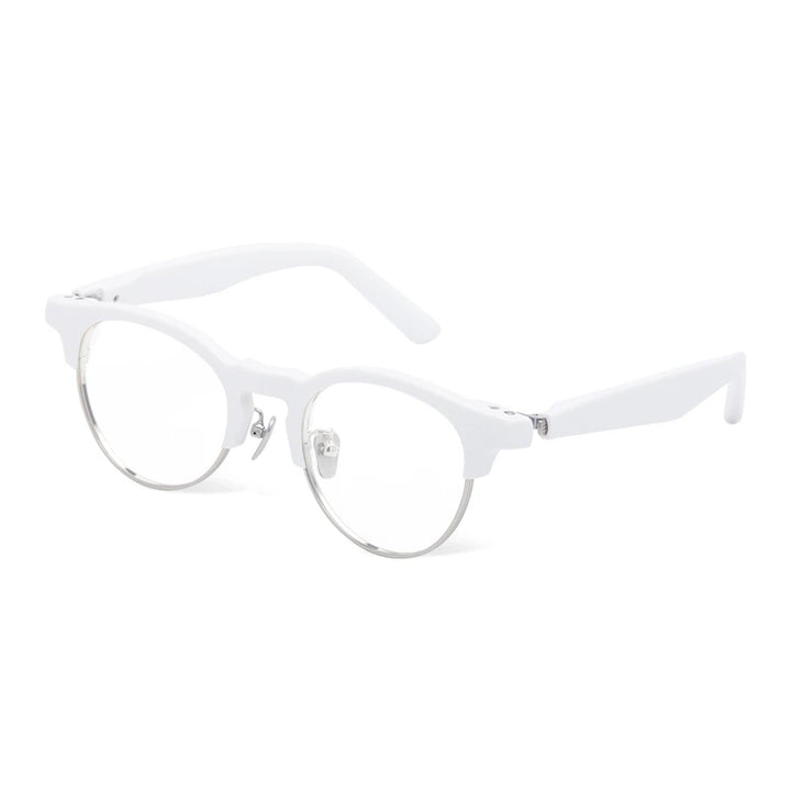 Black Mask Unisex Full Rim Oval Titanium Acetate Eyeglasses 369006