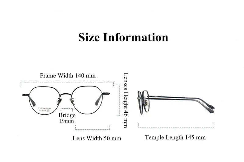 Chashma Ottica Unisex Full Rim Flat Top Round Titanium Eyeglasses 8018 Full Rim Chashma Ottica   