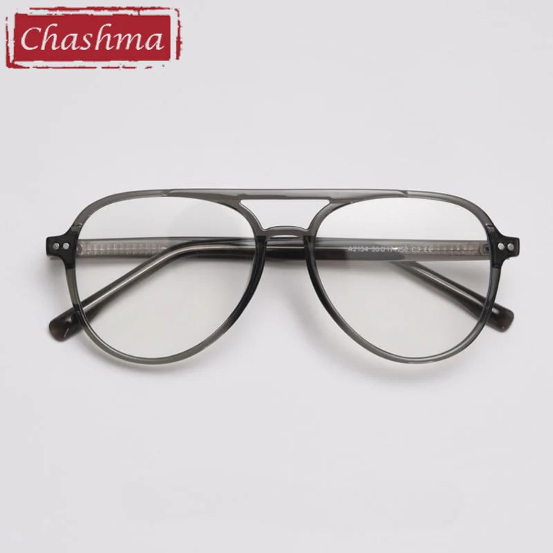 Chashma Unisex Full Rim Oval Double Bridge Tr 90 Titanium Reading Glasses 92154