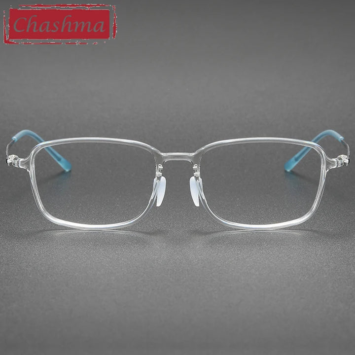 Chashma Unisex Full Rim Square Ultem Titanium Eyeglasses 8632 Full Rim Chashma   