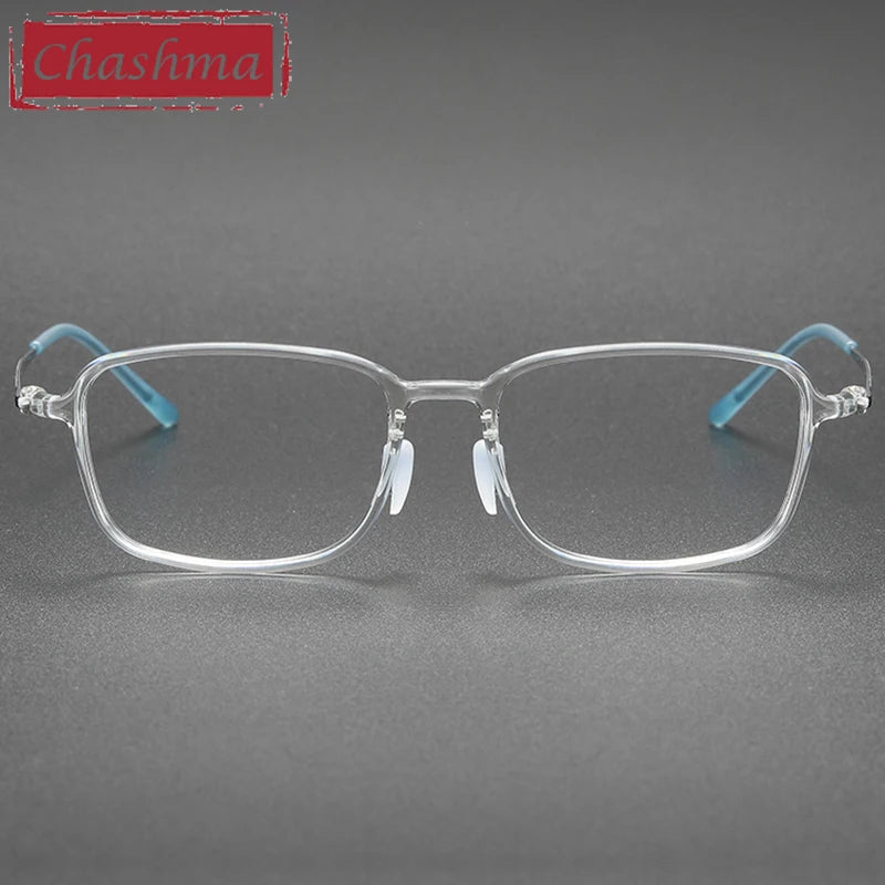 Chashma Unisex Full Rim Square Ultem Titanium Eyeglasses 8632 Full Rim Chashma   