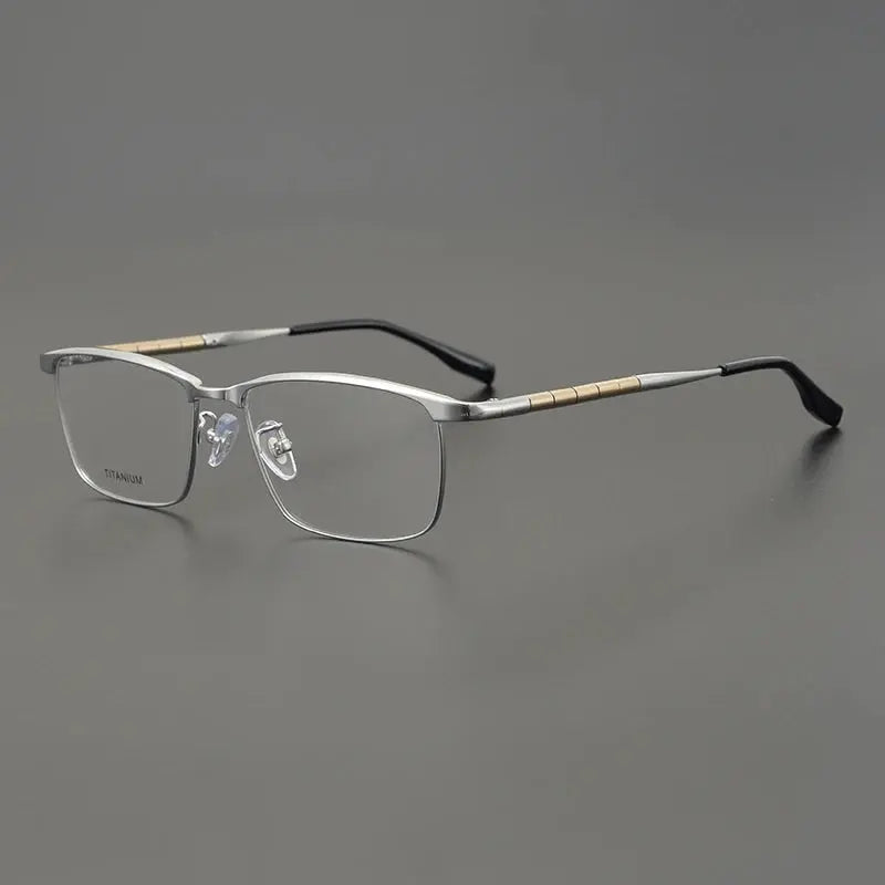 Bobbie 611900 Men’s 145mm Full Rim Square Titanium Frames FuzWeb