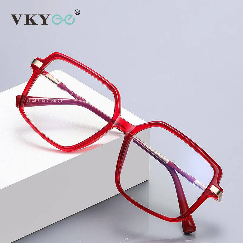 Vicky Women's Full Rim Cat Eye Tr 90 Alloy Reading Glasses 2214 Reading Glasses Vicky   