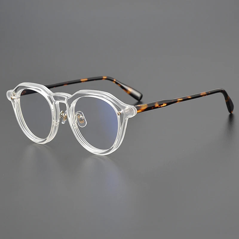 Nobler Unisex Full Rim Round Thick Acetate Eyeglasses P271 Full Rim Nobler C3  