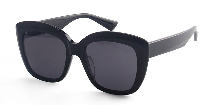 Esnbie Women's Full Rim Square Cat Eye Acetate Sunglasses 472041