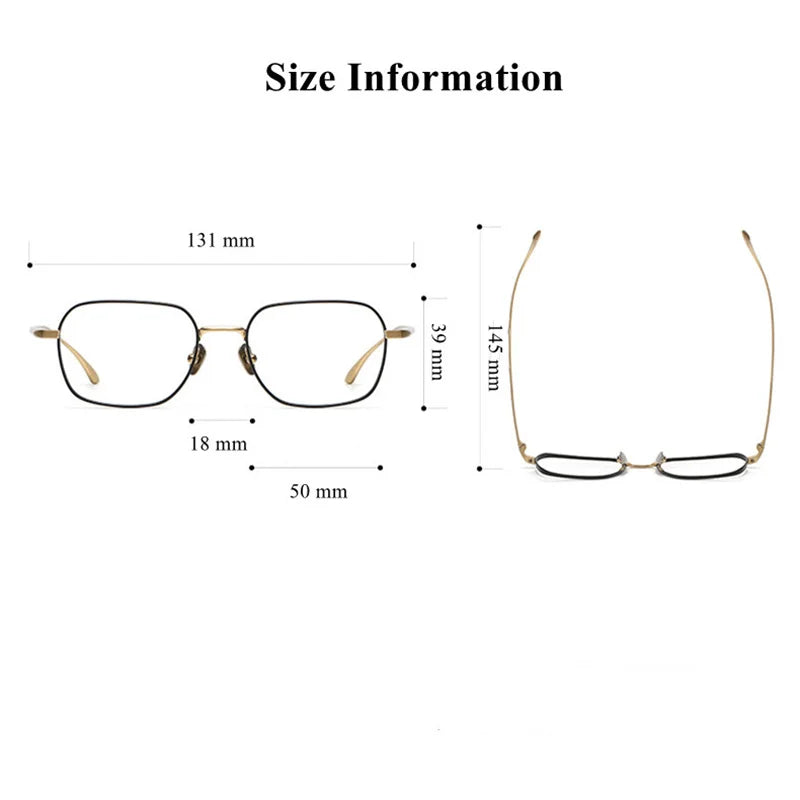 Chashma Ottica Women's Full Rim Square Titanium Eyeglasses 503118